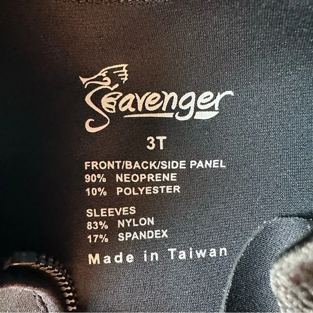 Seavenger WetSuit Short One Piece Size 3T‎